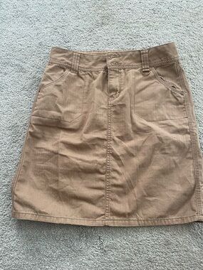 Faded Glory Khaki Straight Mini Skirt